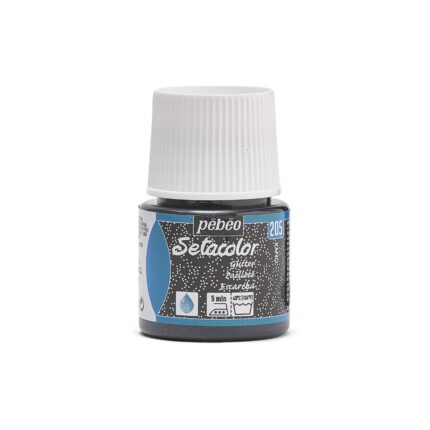 PEINTURE TISSU PEBEO SETACOLOR PAILLETE AIGUE MAR 45ML N°201