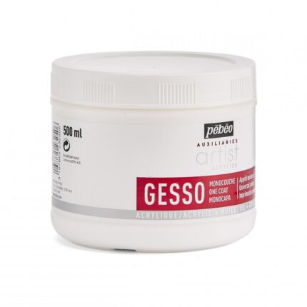 GESSO POUR ACRYLIQUE. HUILE. GOUACHE 500ML- PEBEO