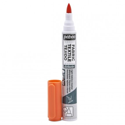 MARQUEUR TEXTILE 7A CLAIRS 1MM ORANGE PEBEO REF:803403