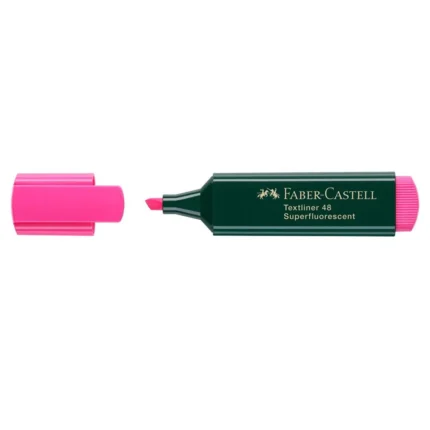 FLUORESCENT FABER CASTELL TEXTLINER48 ROSE