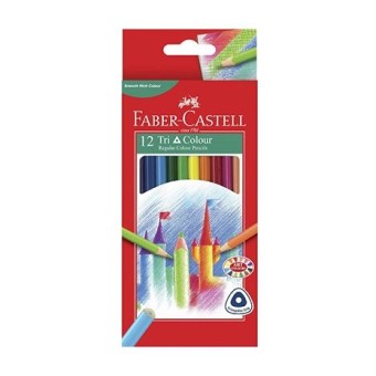 PAQUET DE 12 CRAYONS COULEURS FABER-CASTELL 11 58 53