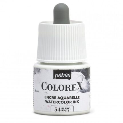 ENCRE AQUARELLE COLOREX 45ML N°54 BLANC PEBEO