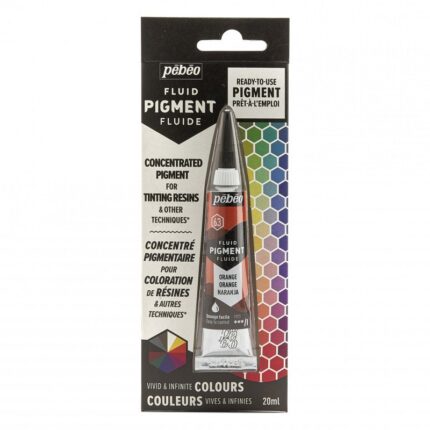 TUBE FLUID PIGMENT POUR RESINE 20ML ORANGE PEBEO REF:650663