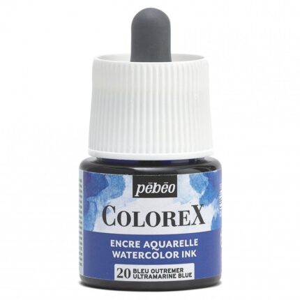 ENCRE AQUARELLE COLOREX 45ML N°07 BLEU D'ORIENT PEBEO