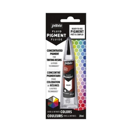 TUBE FLUID PIGMENT POUR RESINE 20ML MARRON PEBEO REF:650669