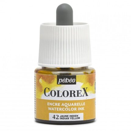 ENCRE AQUARELLE COLOREX 45ML N°22 JAUNE INDIEN PEBEO