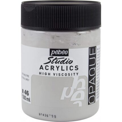 ACRYLICS STUDIO PEBEO 500ML N°46 GRIS NEUTRE