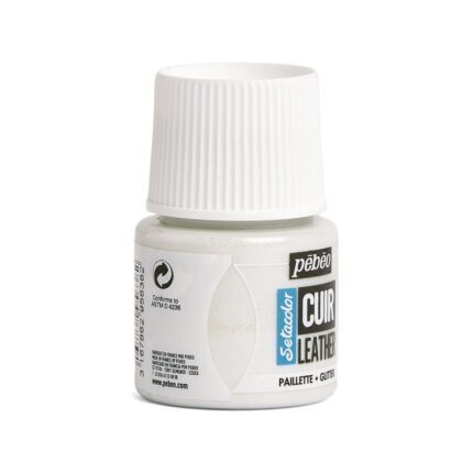 SETACOLOR CUIR 45ML PAILLETTE IRIDESCENT N°38 PEBEO