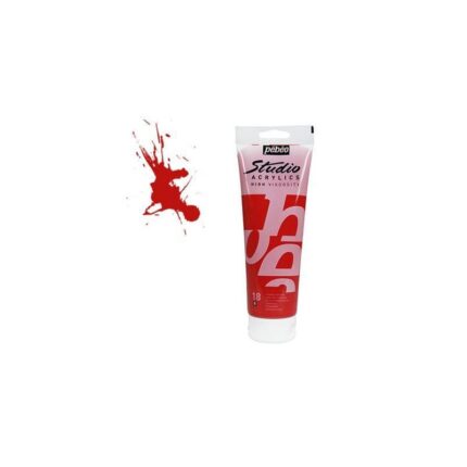 PEINTURE PEBEO STUDIO ACRYLIC 100ML N°18 CARMIN NAPHTOL