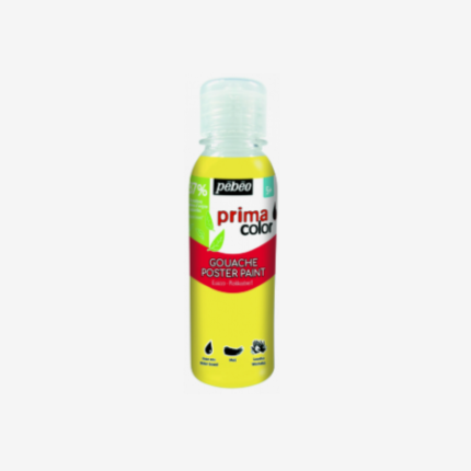 PEINTURE GOUACHE LIQUIDE PEBEO 250ML JAUNE PRIMAIRE