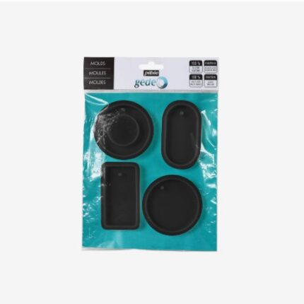 BOITE 4 MOULES EN SILICONE FORME GEOMETRIQUE PEBEO REF:766133