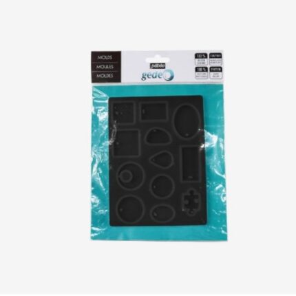 BOITE 1 MOULES EN SILICONE FORME PLANCHE GEOMETRIQUE 2 PEBEO DIMENSIONS:15CMX11CM REF:766137