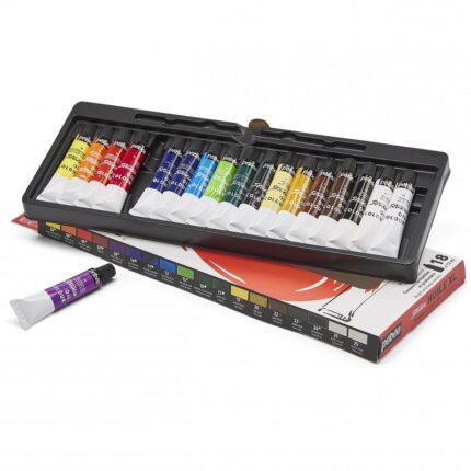 PAQUET DE 18 TUBES PEINTURE A L'HUIL PEBEO 12ML REF.668110
