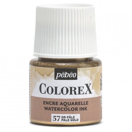 ENCRE AQUARELLE COLOREX 45ML N°50 OR PALE PEBEO