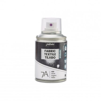 SPRAY TEXTILE 7A 100ML ARGENTE 432 PEBEO