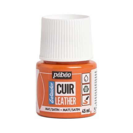 SETACOLOR CUIR 45ML ORANGE N°4 PEBEO