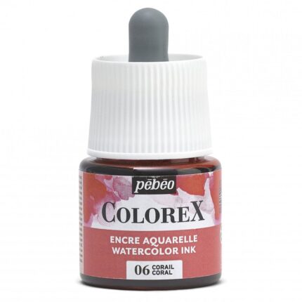 ENCRE AQUARELLE COLOREX 45ML N°12 CORAIL PEBEO