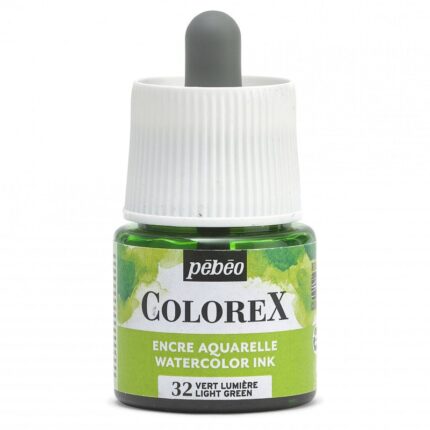 ENCRE AQUARELLE COLOREX 45ML N°42 VERT LUMIERE PEBEO