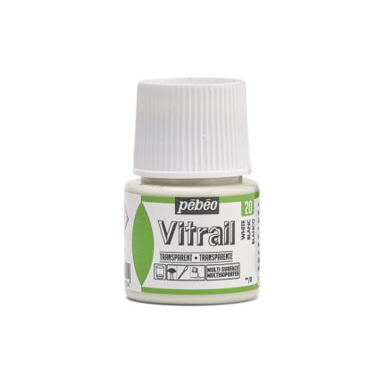 PEINTURE VITRAIL 45ML BLANC N°20 PEBEO