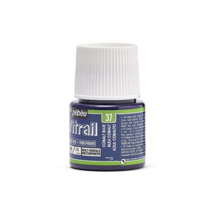 PEINTURE VITRAIL 45ML BLEU COBALT N°37 PEBEO