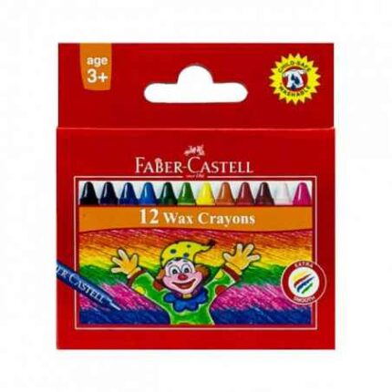 PAQUET 12 WAX CRAYONS COULEUR CIRE FABER-CASTELL 120043