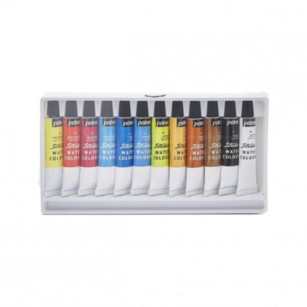 PAQUET DE 12 TUBES PEINTURE AQUARELLE PEBEO 12ML REF:668900