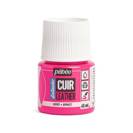SETACOLOR CUIR 45ML FLUO ROSE N°48 PEBEO
