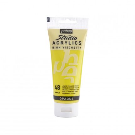 PEINTURE PEBEO STUDIO ACRYLIC 100ML N°48 JAUNE PRIMAIRE