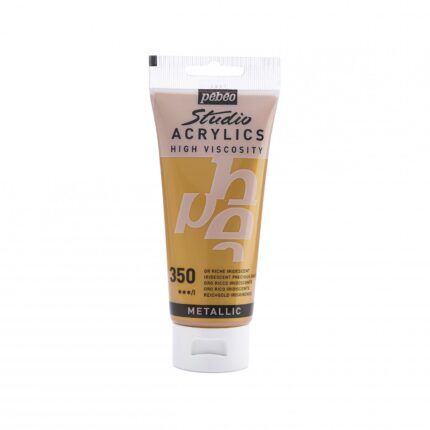 PEINTURE PEBEO STUDIO ACRYLIC 100ML OR RICHE N°350