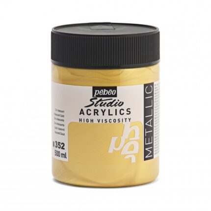 ACRYLICS STUDIO PEBEO 500ML N°352 OR IRIDESCENT