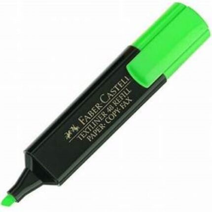 FLUORESCENT FABER CASTELL TEXTLINER48 VERT REF:154863