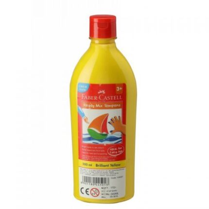 PEINTURE GOUACHE FABER-CASTELL JAUNE 500ML REF:144501