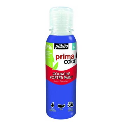 PEINTURE GOUACHE LIQUIDE PEBEO 250ML BLEU PRIMAIRE