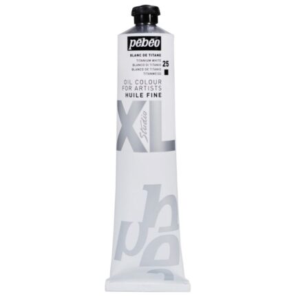 PEINTURE A L'HUILE BLANC DE TITANE PEBEO 200ML N° 25