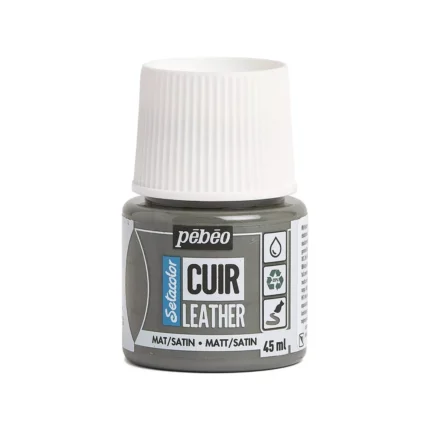 SETACOLOR CUIR 45ML GRIS BETON N°22 PEBEO