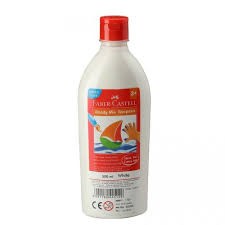 PEINTURE GOUACHE FABER-CASTELL BLANC 500ML REF:144512