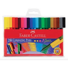 POCHETTE 20 FEUTRES FABER CASTELL CONNECTORS