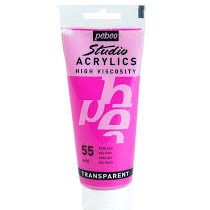 PEINTURE PEBEO STUDIO ACRYLIC 100ML N°55 ROSE AZO