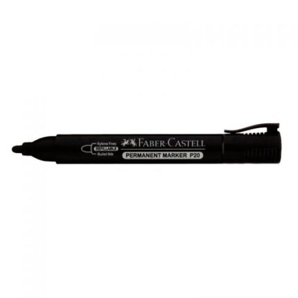 MARQUEUR PERMANENT FABER CASTELL NOIR P20 ROND ART.254199