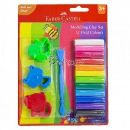 PATE A MODELER 12 BAT FABER-CASTELL AVEC MOTIF REF.120894