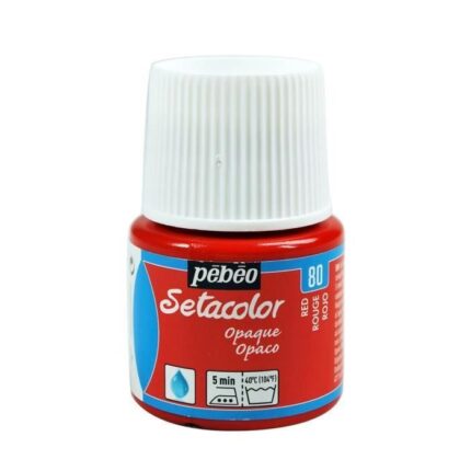 PEINTURE TISSU PEBEO SETACOLOR OPAQUE MO ROUGE ORI 45ML N°64