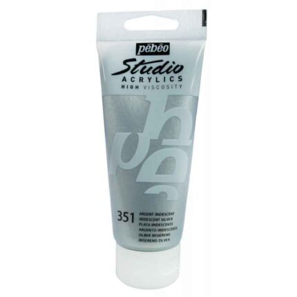 PEINTURE PEBEO STUDIO ACRYLIC 100ML N°351 ARGENT IRIDESCENT