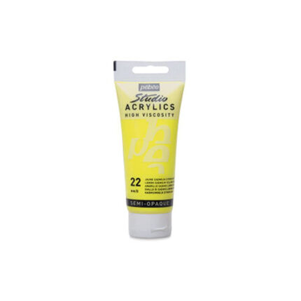 PEINTURE PEBEO STUD ACRYLIC 100ML N°22 JAUNE CADMIUM CITRON