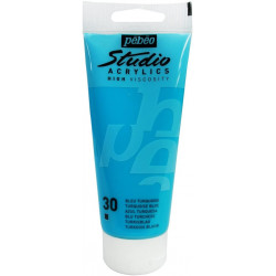 PEINTURE PEBEO STUDIO ACRYLIC 100ML N°30 BLEU TURQUOISE