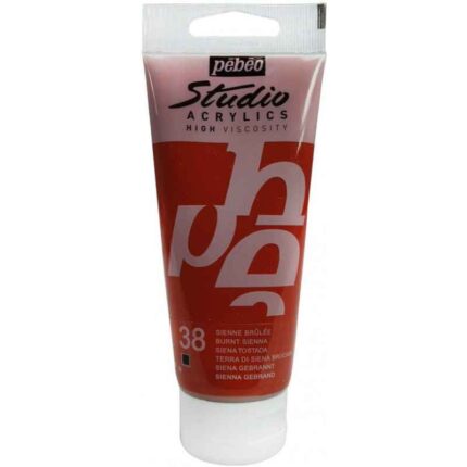 PEINTURE PEBEO STUDIO ACRYLIC 100ML N°38 SIENNE BRULEE