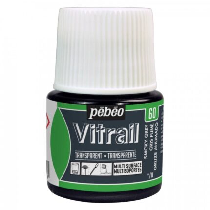 PEINTURE VITRAIL 45ML GRIS FUME N°60 PEBEO