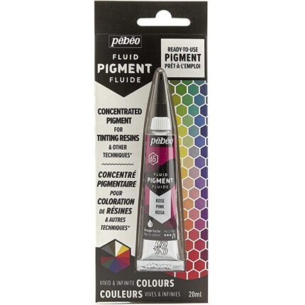 TUBE FLUID PIGMENT POUR RESINE 20ML ROSE PEBEO REF:650665