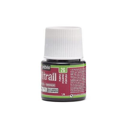 PEINTURE VITRAIL 45ML POURPRE N°26 PEBEO