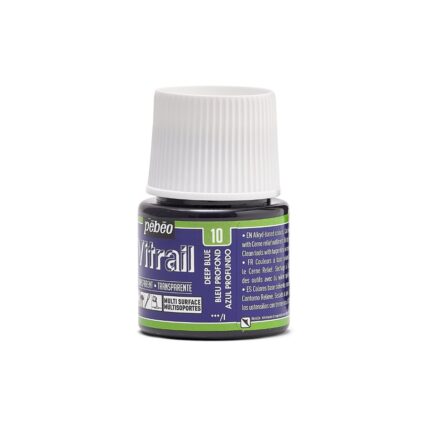 PEINTURE VITRAIL 45ML BLEU PROFOND N°10 PEBEO