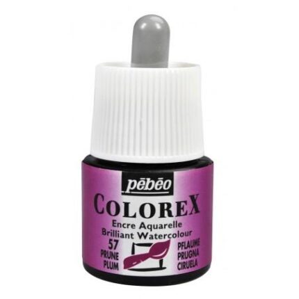 ENCRE AQUARELLE COLOREX 45ML N°57 PRUNE PEBEO